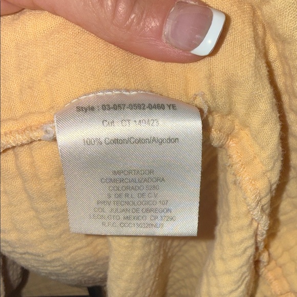 Roper Light Yellow Sleeveless Cotton Gauze Tank Dress- Women - Picture 4 of 6